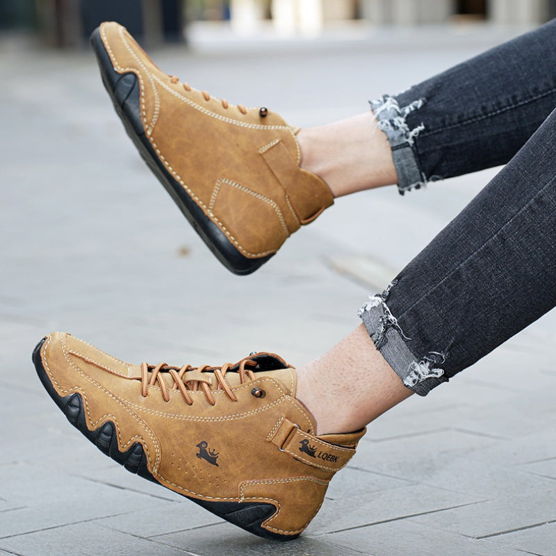 Rodrigo | Zapatos Casual de Ante Estilo Botín con Cordones para Hombre