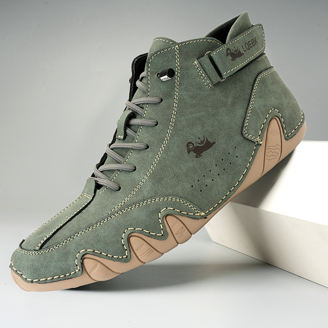 Rodrigo | Zapatos Casual de Ante Estilo Botín con Cordones para Hombre
