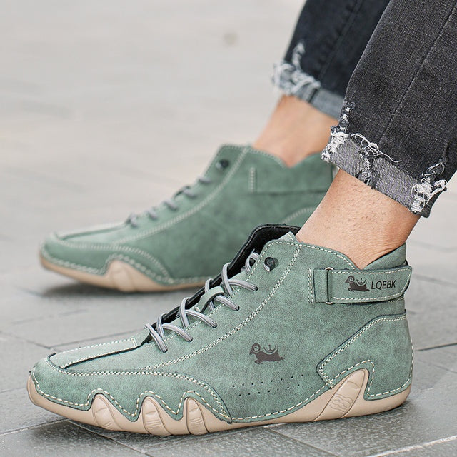 Rodrigo | Zapatos Casual de Ante Estilo Botín con Cordones para Hombre