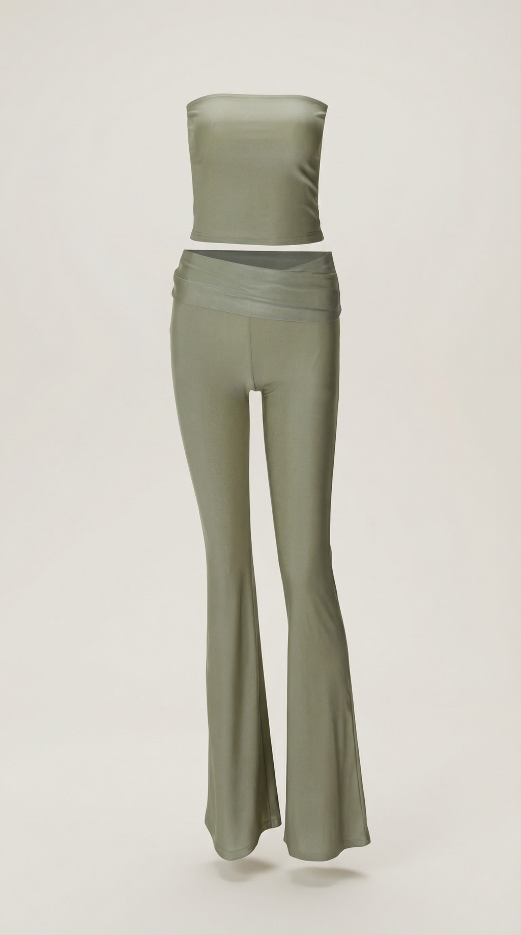 Sara | Conjunto Dos Piezas Bandeau Verde Menta Mujer