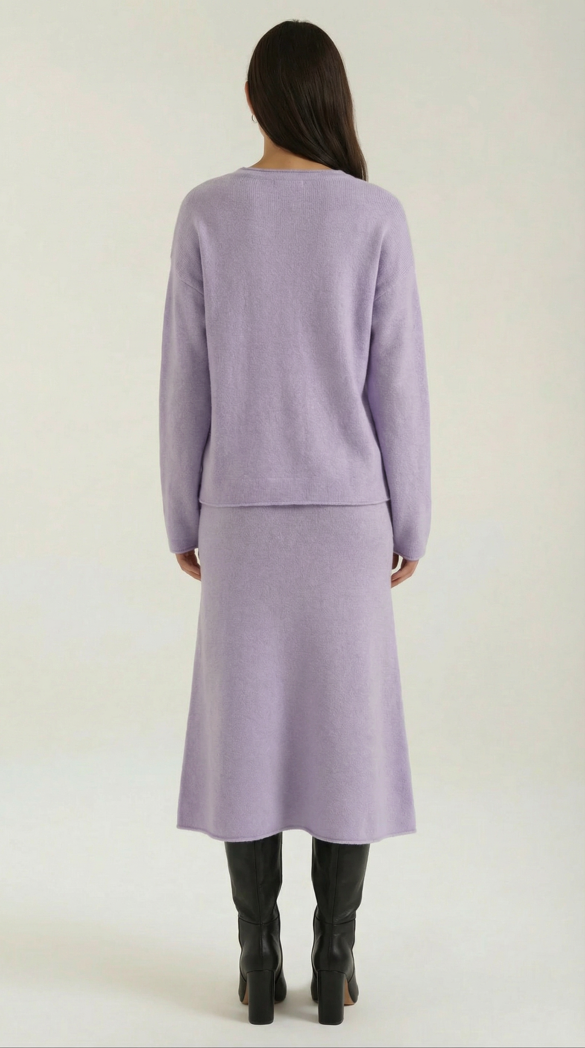 Paula | Conjunto Jersey y Falda de Punto Mujer