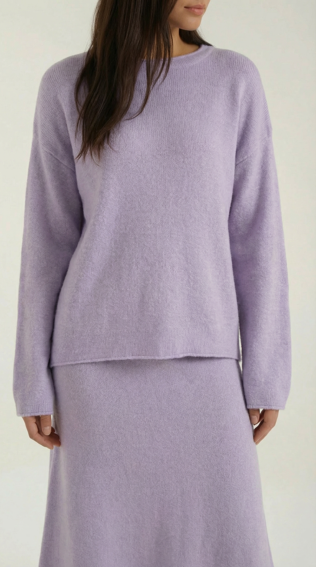 Paula | Conjunto Jersey y Falda de Punto Mujer