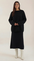 Paula | Conjunto Jersey y Falda de Punto Mujer