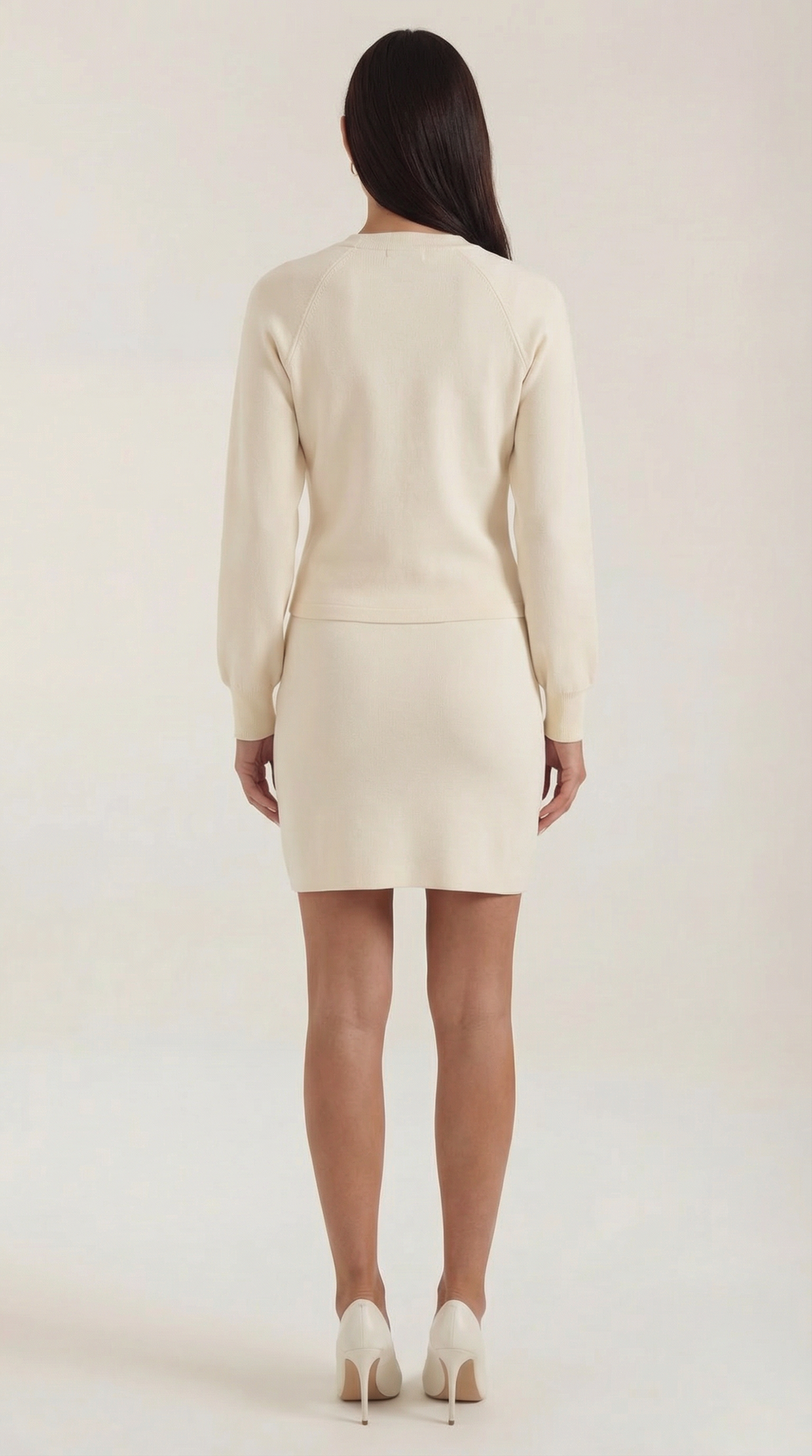 Marina | Conjunto Chaqueta de Punto y Falda con Botones Mujer