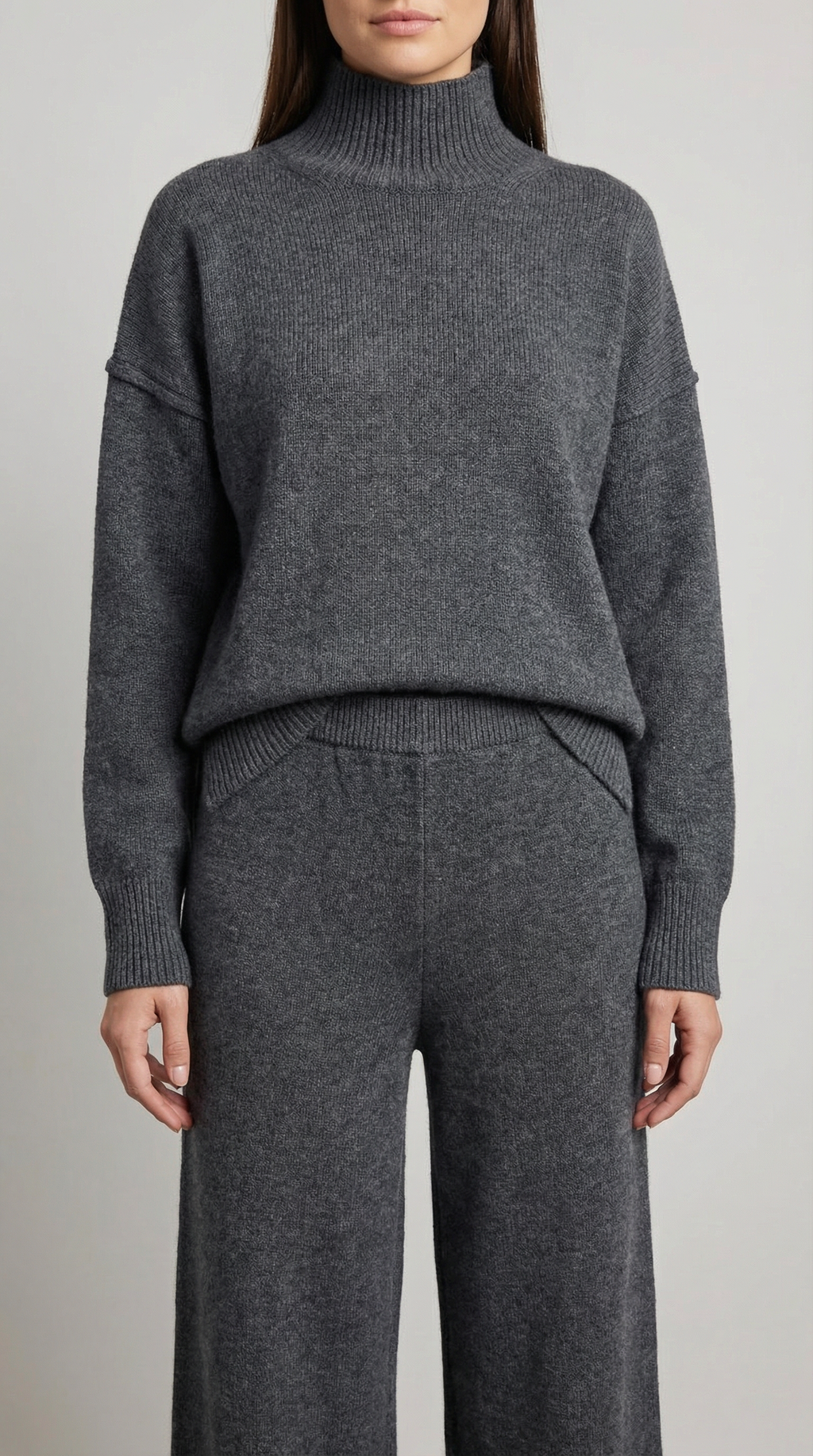 Martina | Conjunto Jersey Cuello Alto y Pantalón  Mujer