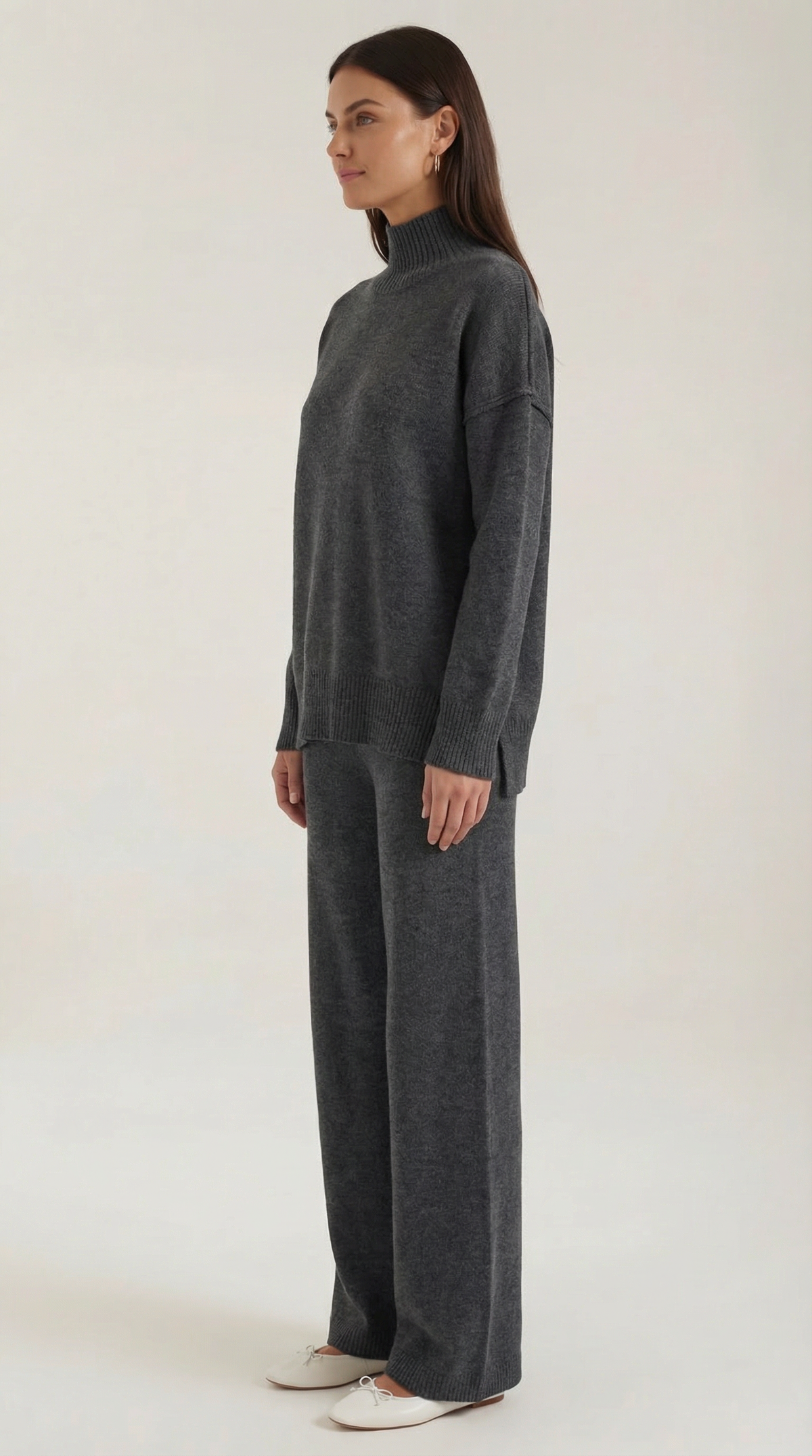 Martina | Conjunto Jersey Cuello Alto y Pantalón  Mujer