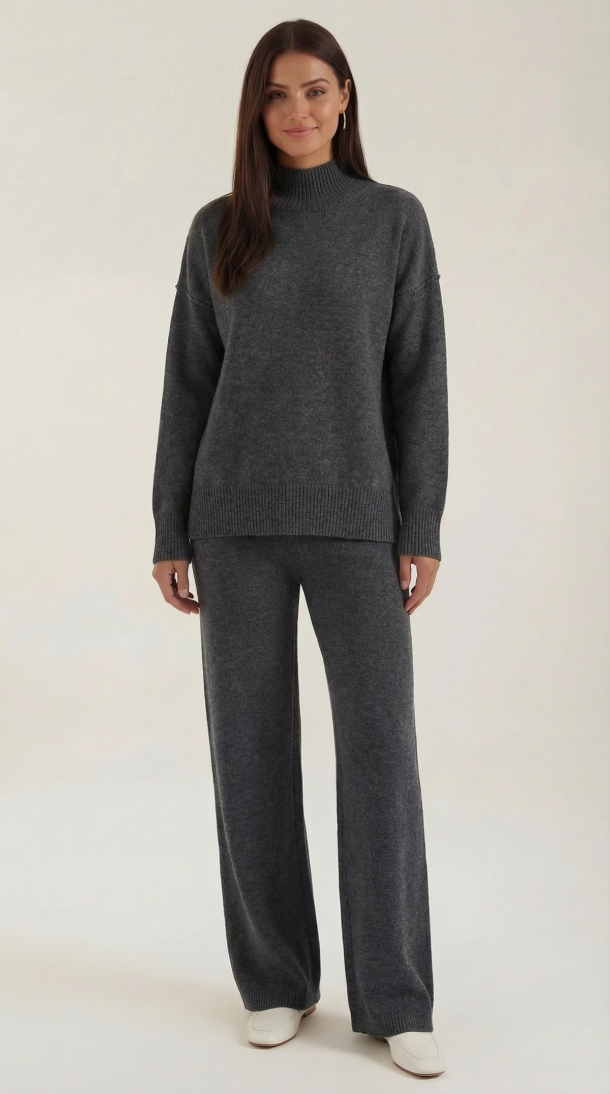 Martina | Conjunto Jersey Cuello Alto y Pantalón  Mujer