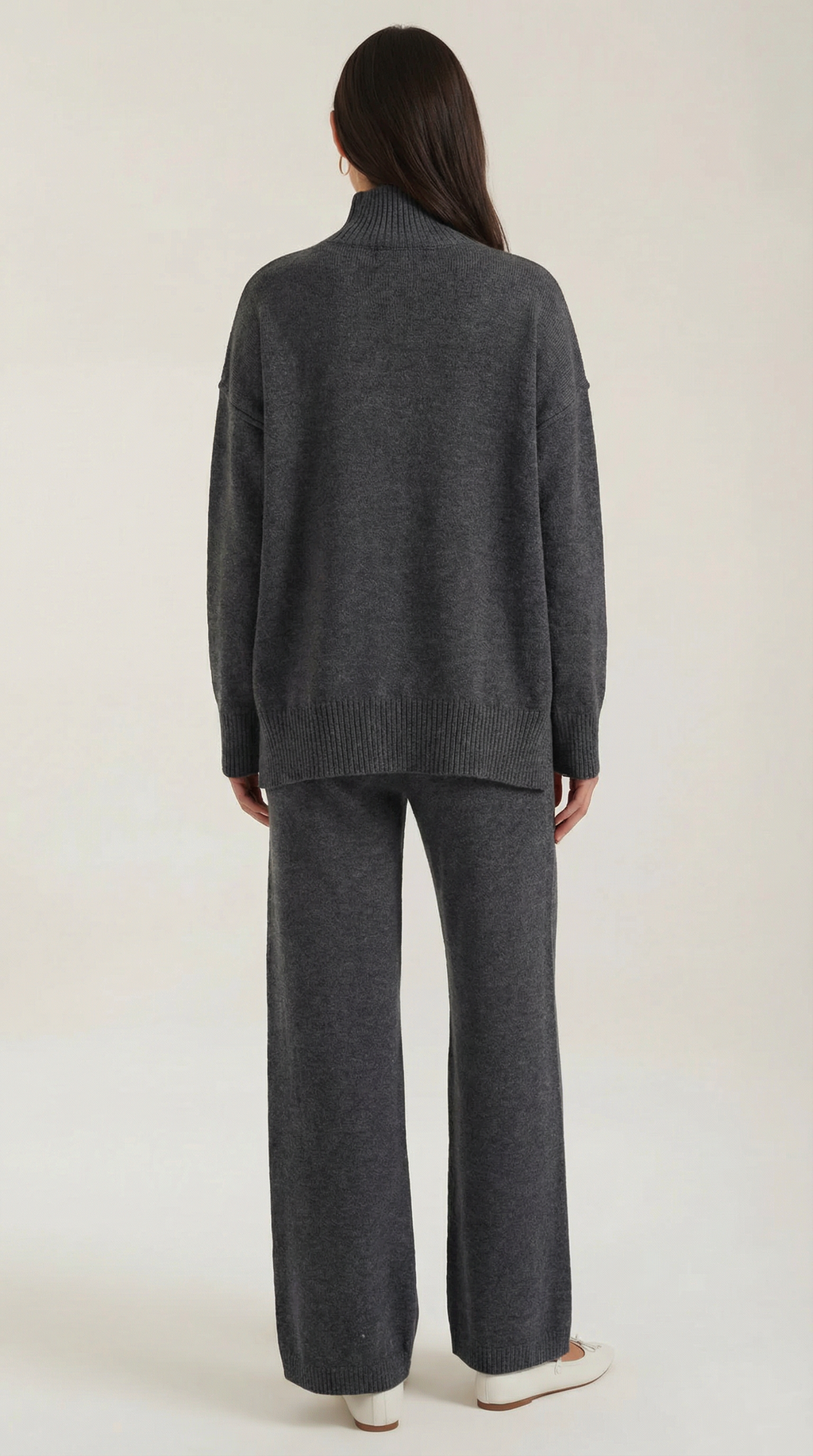 Martina | Conjunto Jersey Cuello Alto y Pantalón  Mujer