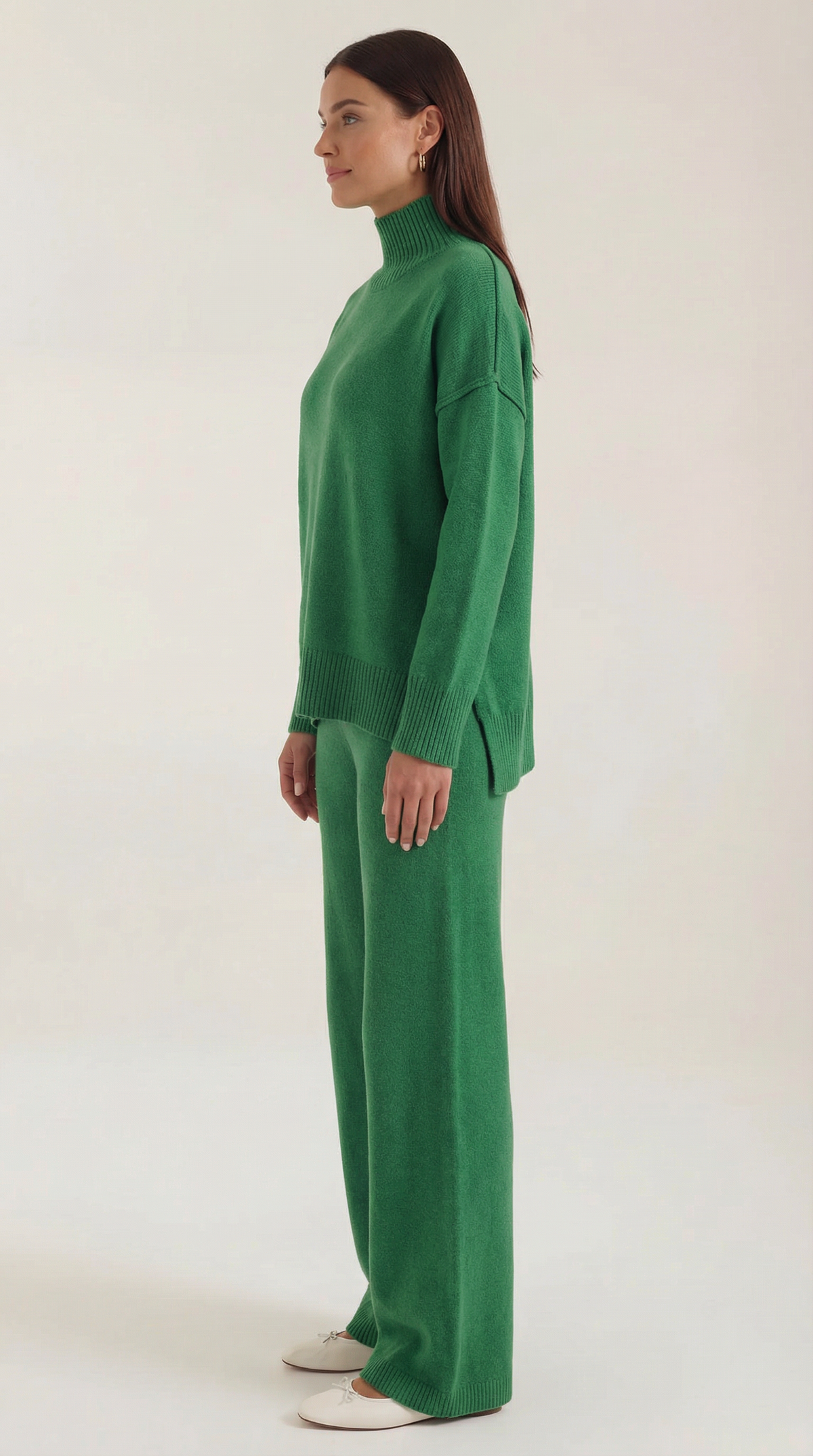 Martina | Conjunto Jersey Cuello Alto y Pantalón  Mujer