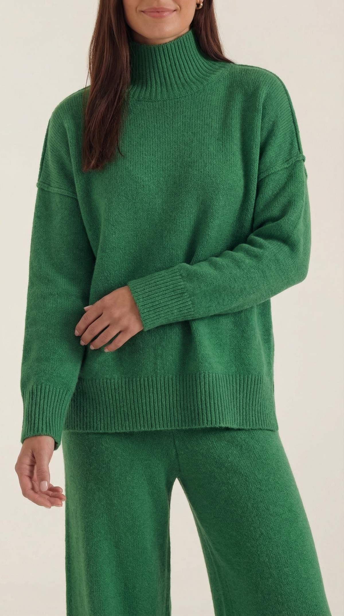 Martina | Conjunto Jersey Cuello Alto y Pantalón  Mujer