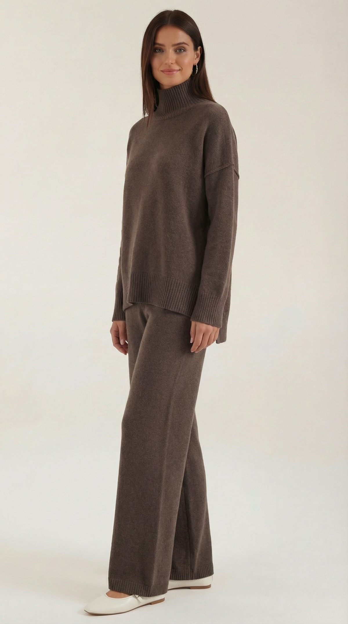 Martina | Conjunto Jersey Cuello Alto y Pantalón  Mujer