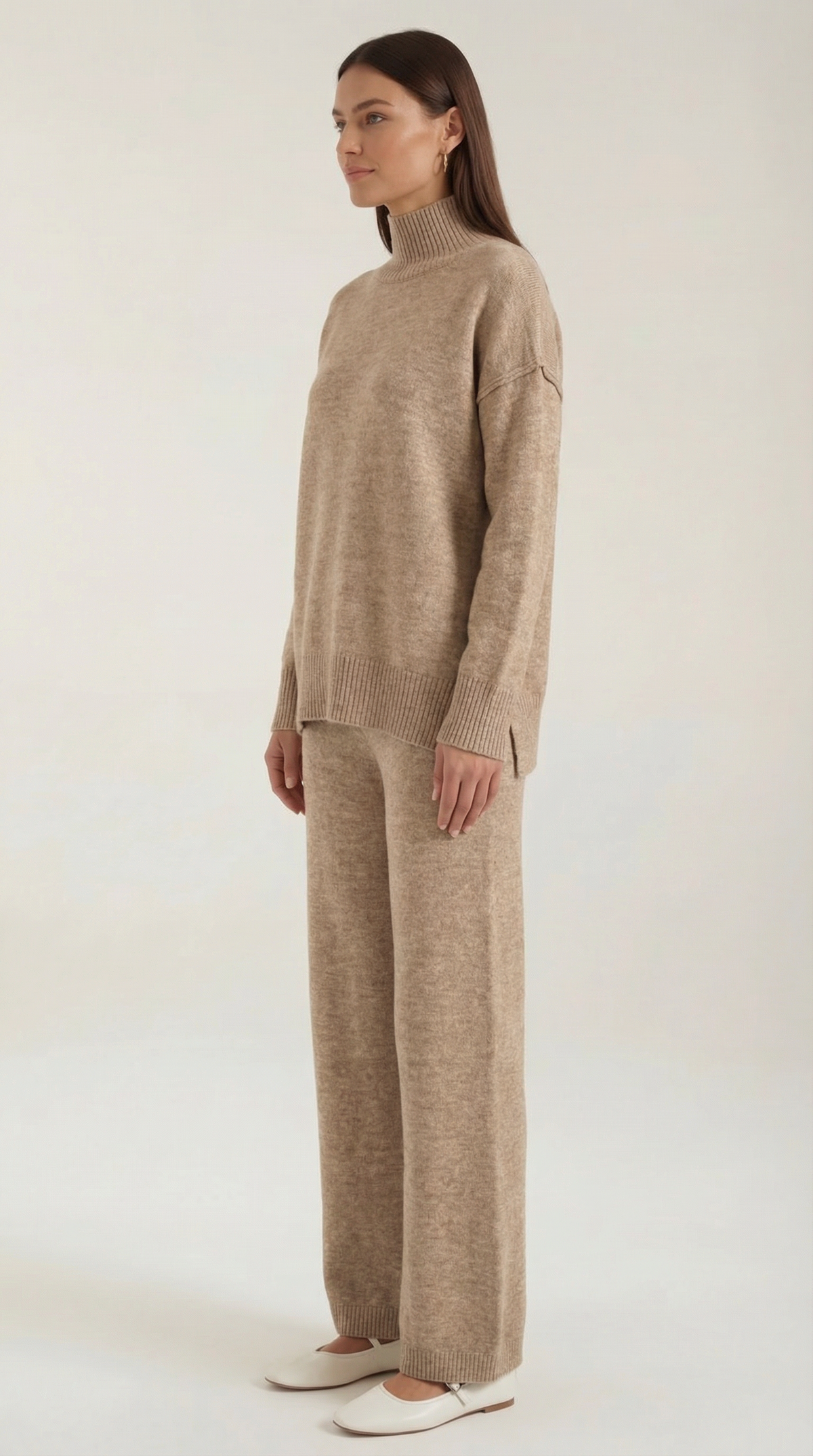 Martina | Conjunto Jersey Cuello Alto y Pantalón  Mujer