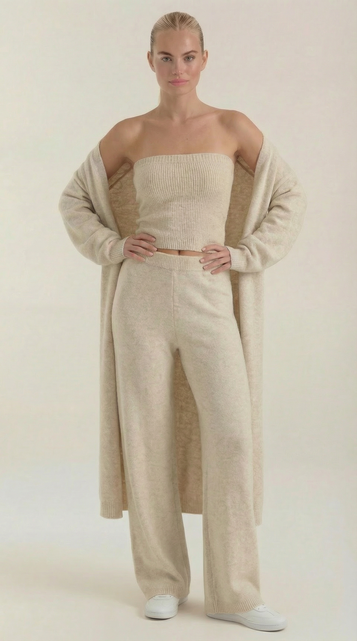 Noa | Conjunto Loungewear 3 Piezas de Punto Mujer