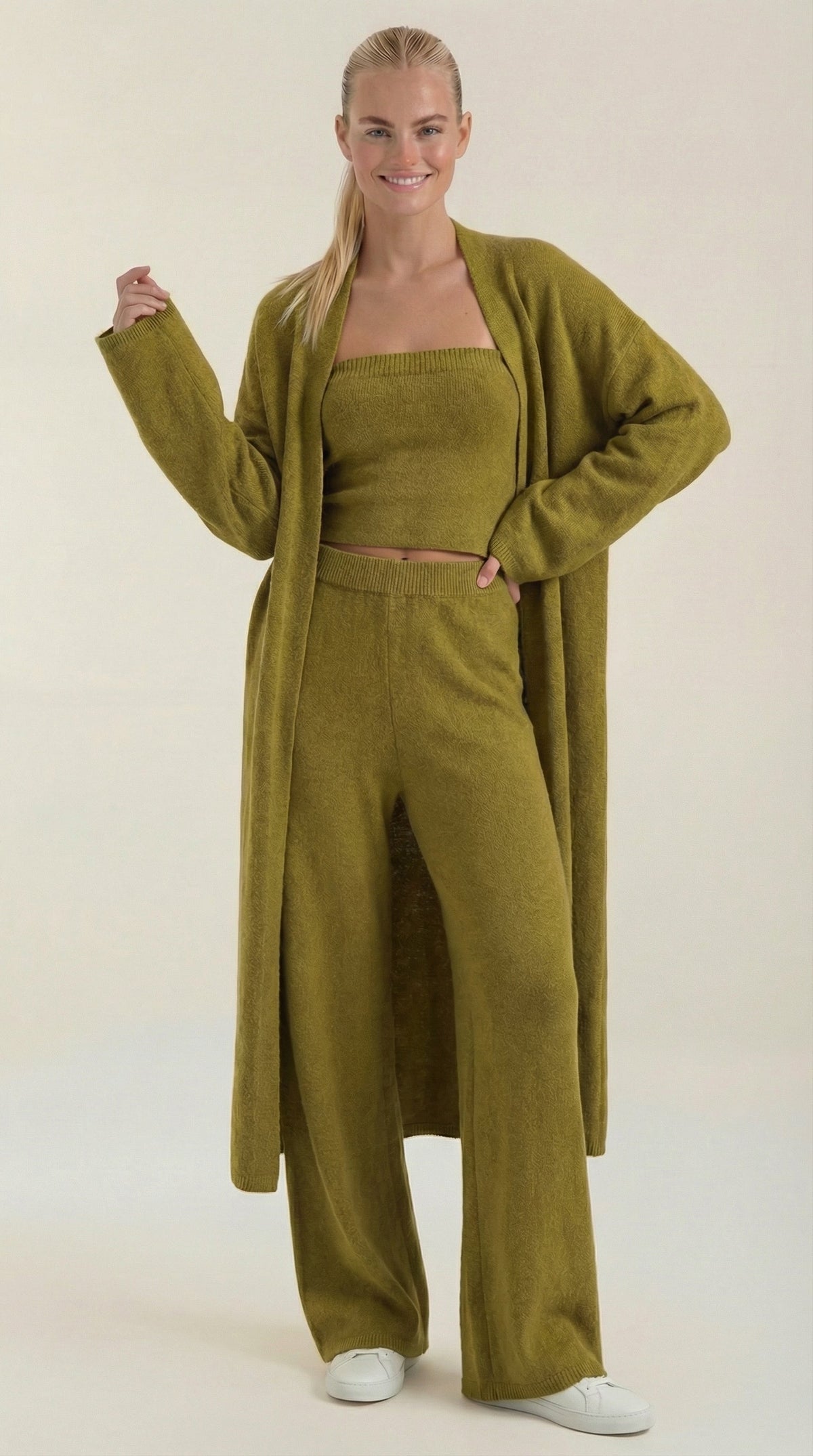 Noa | Conjunto Loungewear 3 Piezas de Punto Mujer