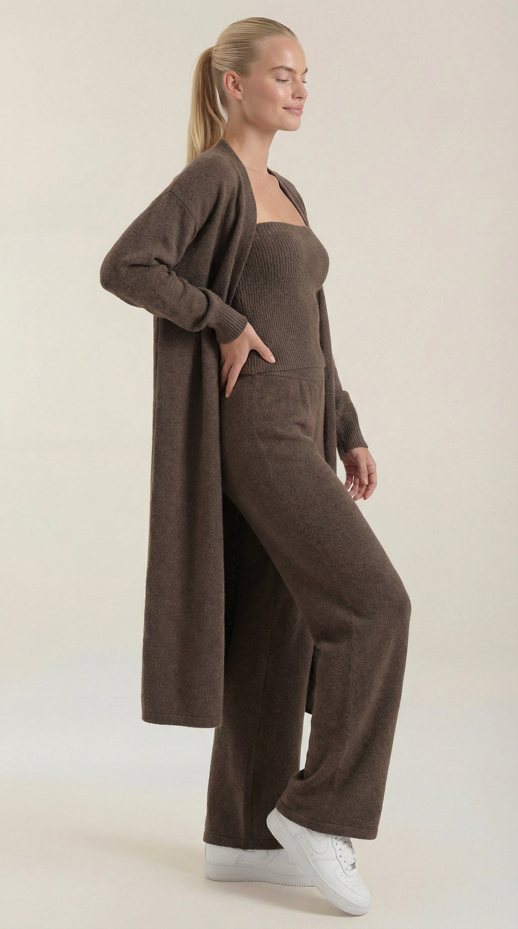 Noa | Conjunto Loungewear 3 Piezas de Punto Mujer