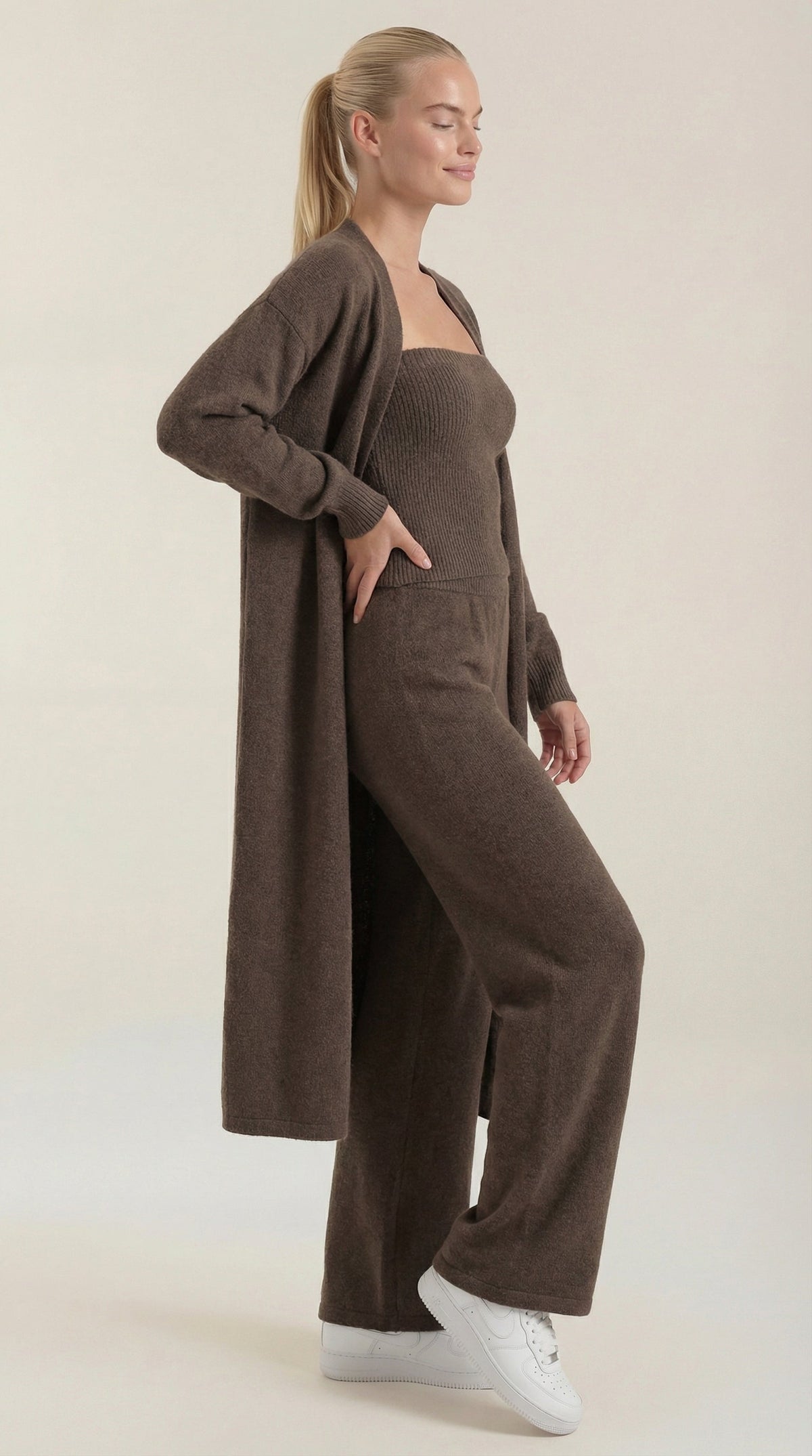 Noa | Conjunto Loungewear 3 Piezas de Punto Mujer