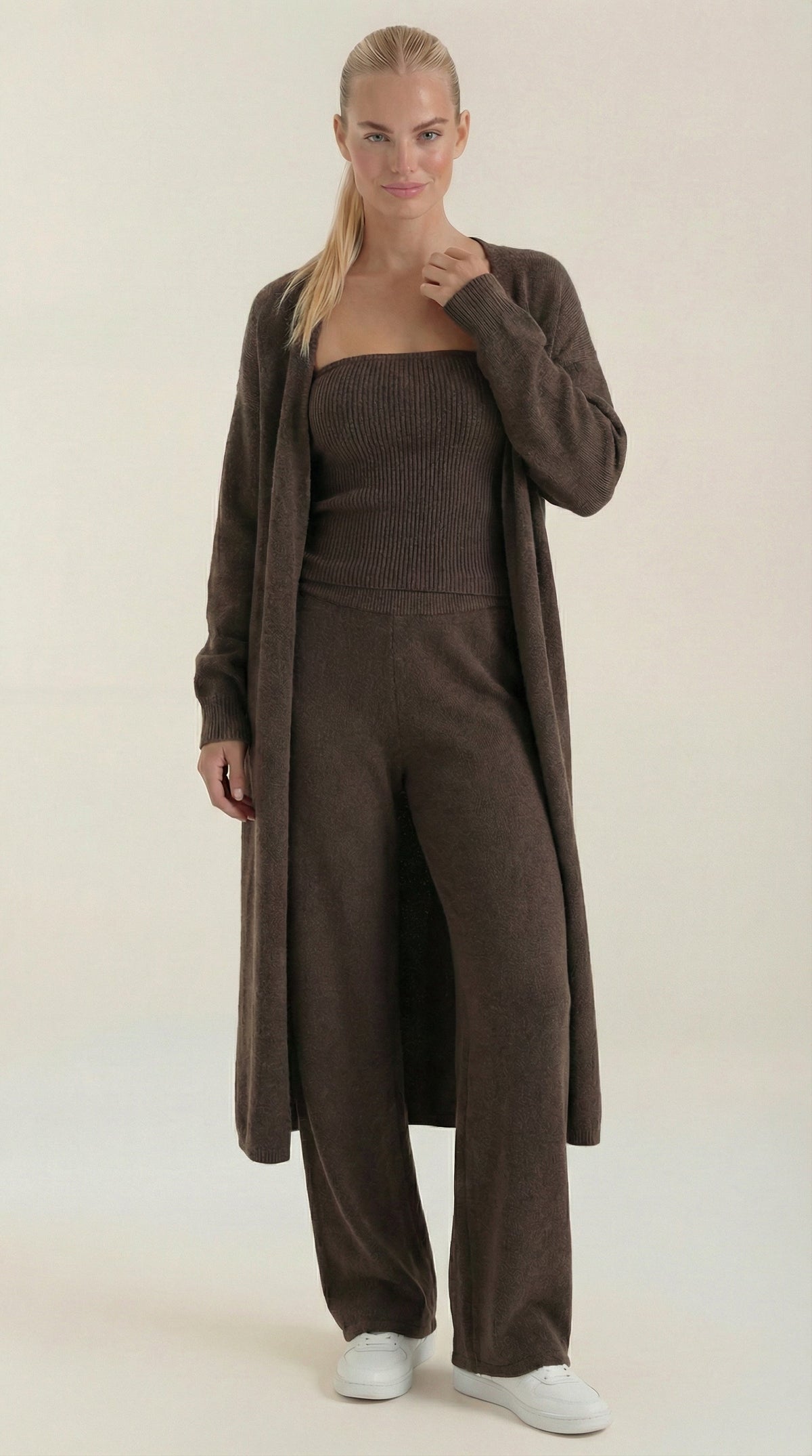 Noa | Conjunto Loungewear 3 Piezas de Punto Mujer