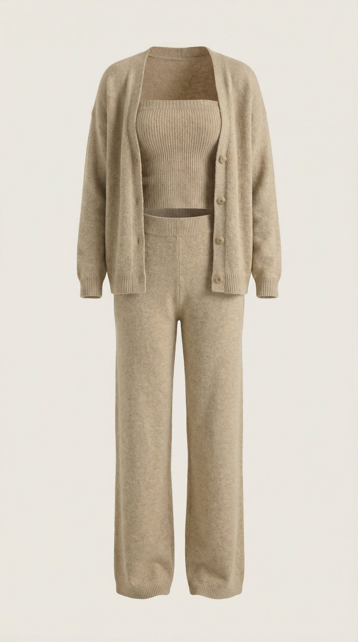 Noa | Conjunto Loungewear 3 Piezas de Punto Mujer