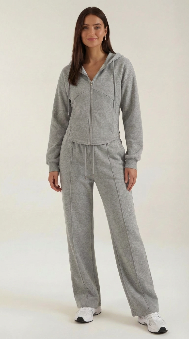 Triana | Conjunto Sudadera y Pantalón Ancho Mujer