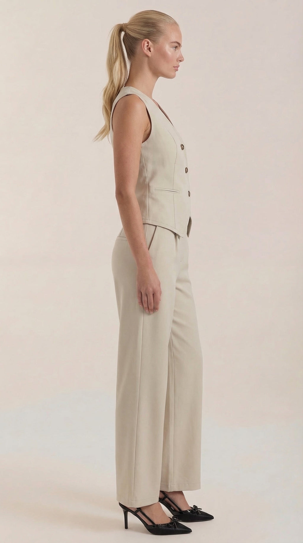 Regina | Conjunto Chaleco y Pantalón Elegante Mujer