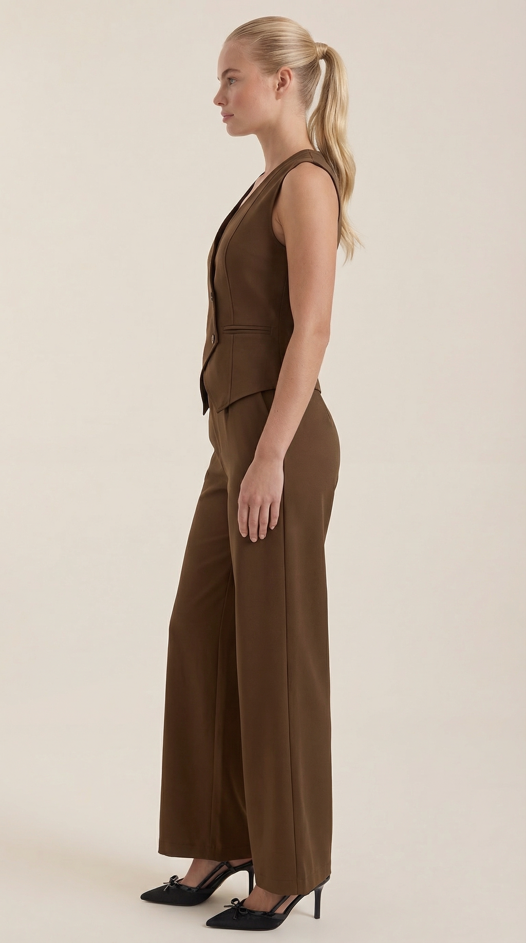 Regina | Conjunto Chaleco y Pantalón Elegante Mujer