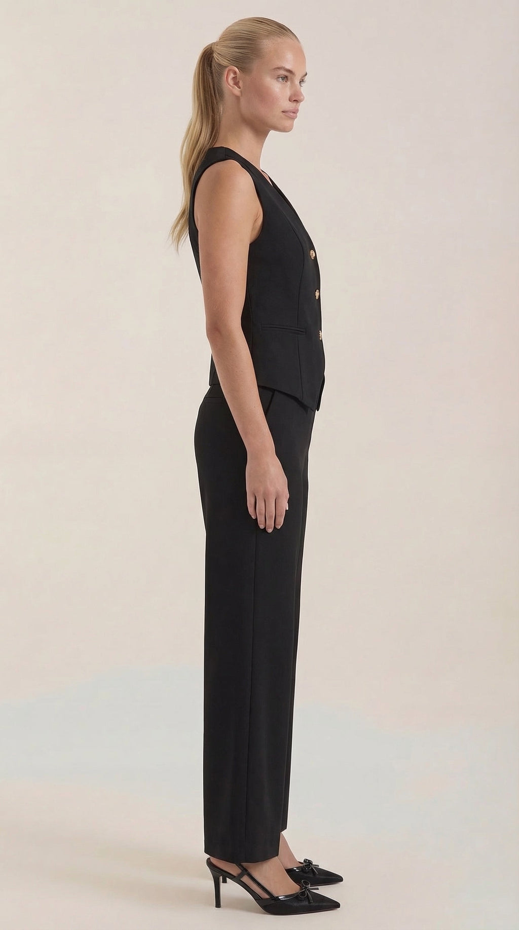 Regina | Conjunto Chaleco y Pantalón Elegante Mujer