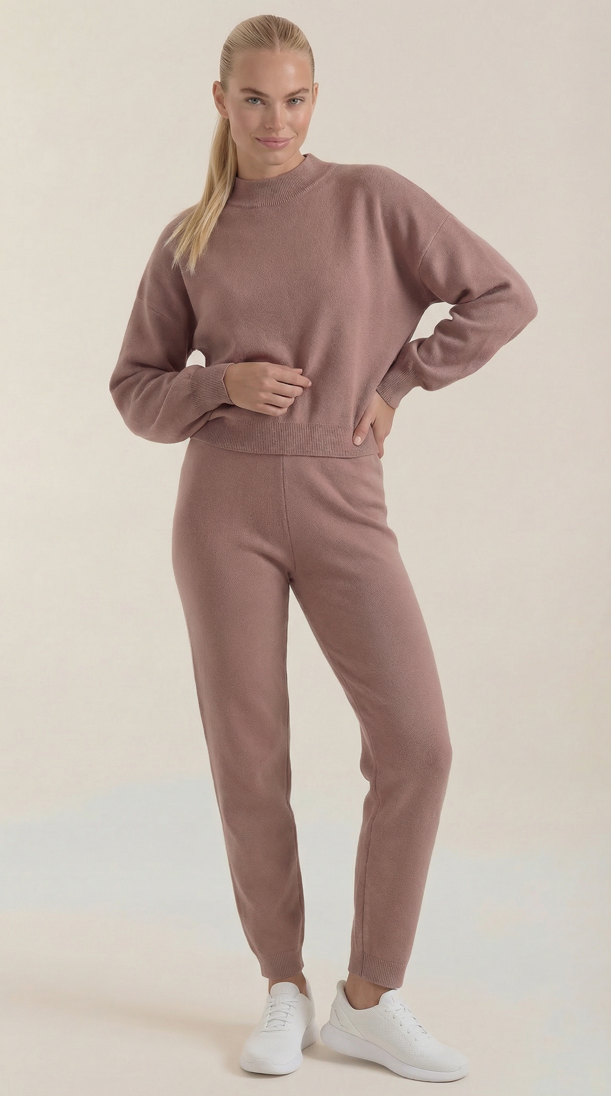 Rocío | Conjunto Lounge de Punto Cuello Alto Mujer