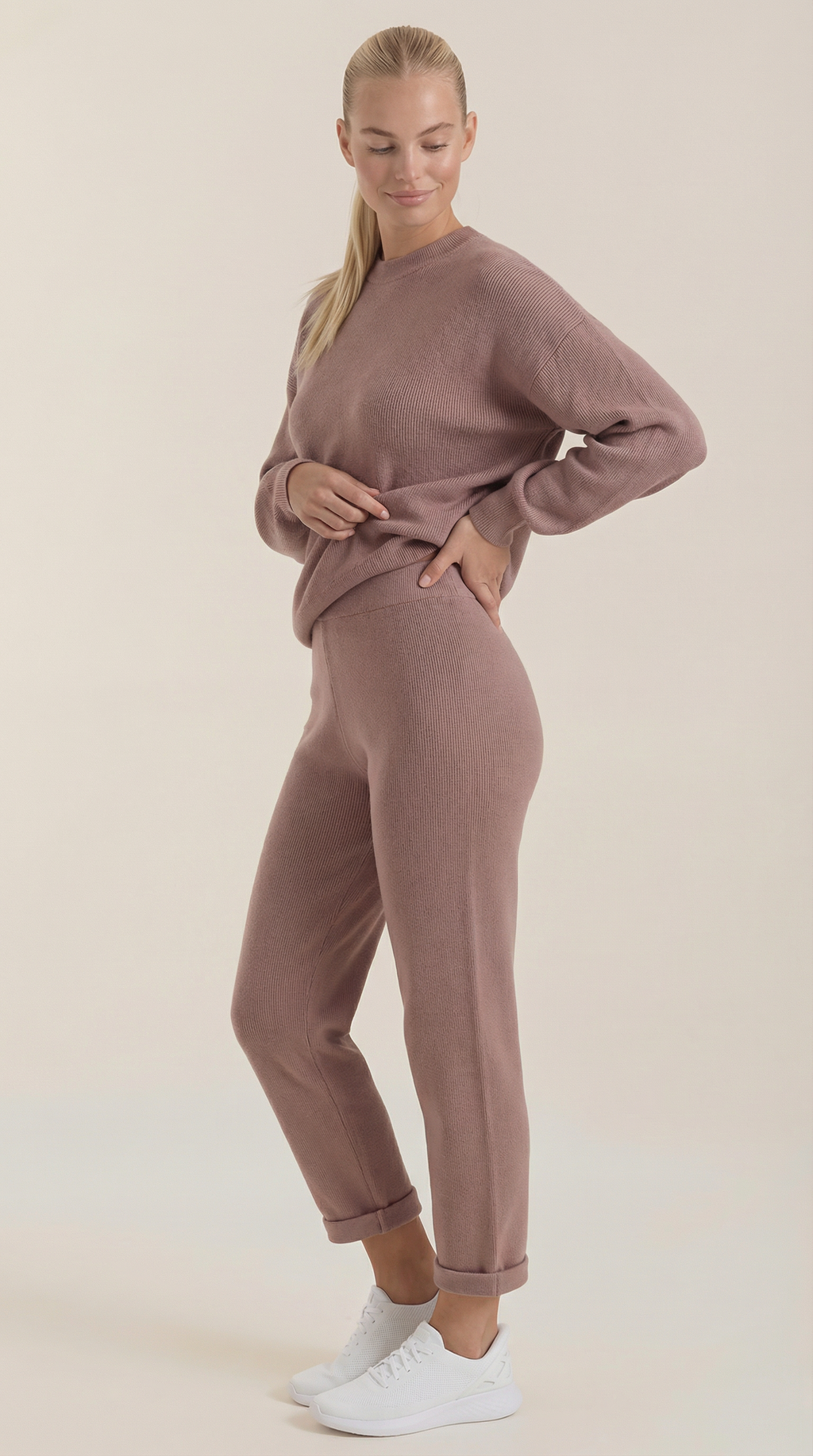 Rocío | Conjunto Lounge de Punto Cuello Alto Mujer