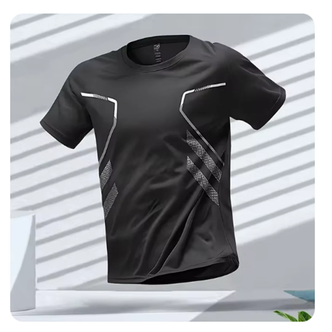Running Pro | Camiseta Deportiva Running Hombre Manga Corta Transpirable