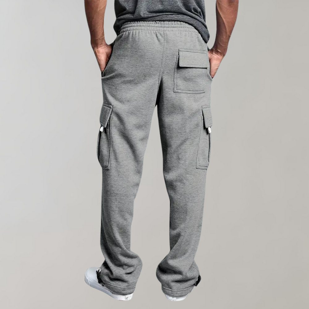 Cargo Pants Jogger Cintura Elástica Multibolsillos para Hombre