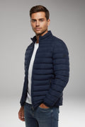 Chaqueta Acolchada Ligera Cuello Alto para Hombre