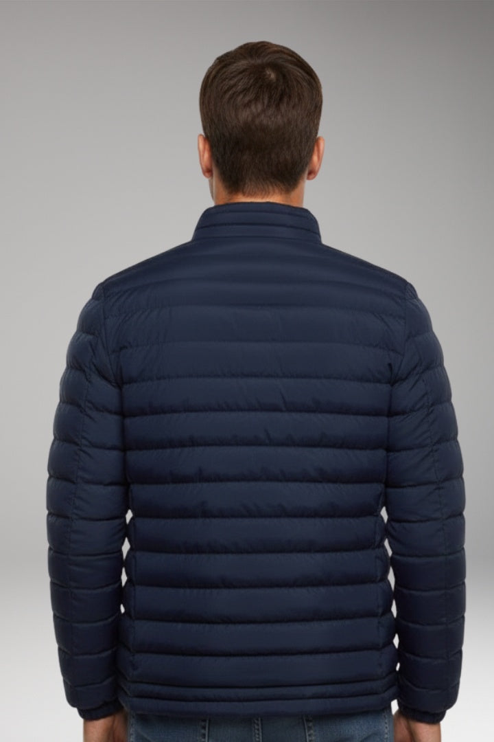 Chaqueta Acolchada Ligera Cuello Alto para Hombre