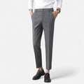Pantalón Cropped de Vestir Slim con Pinzas para Hombre