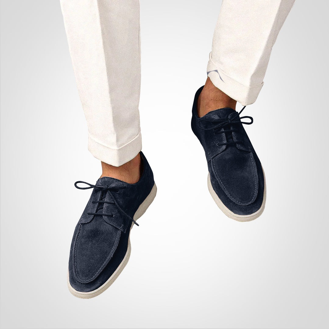 Rubén | Zapatos Derby de Ante con Suela Plana para Hombre