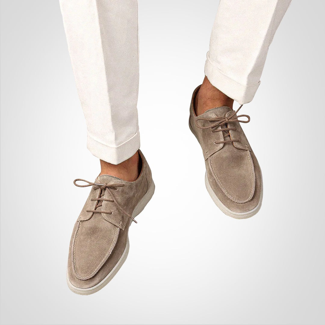 Rubén | Zapatos Derby de Ante con Suela Plana para Hombre