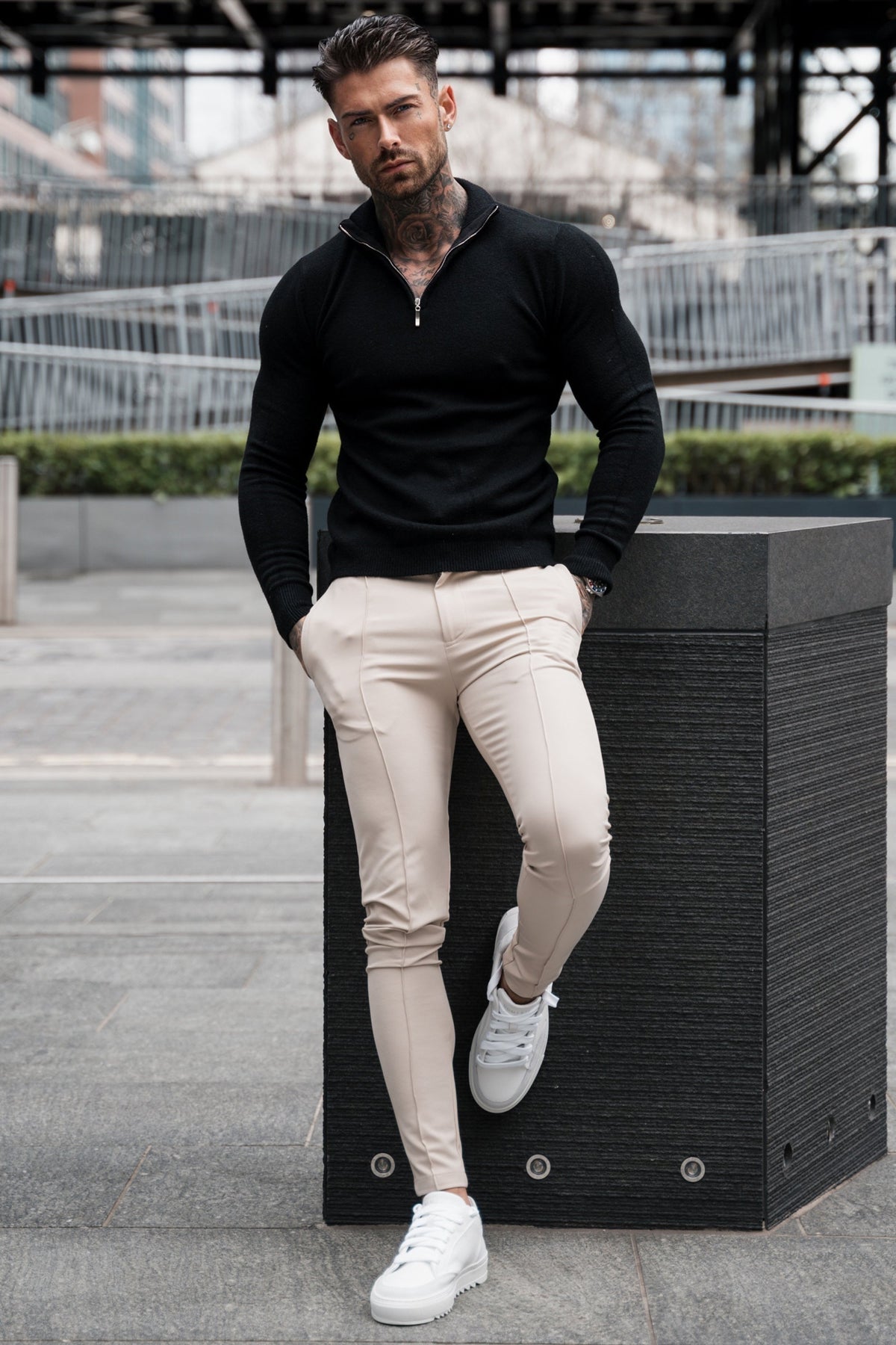 Pantalón Chino Slim Fit Corte Tapered para Hombre