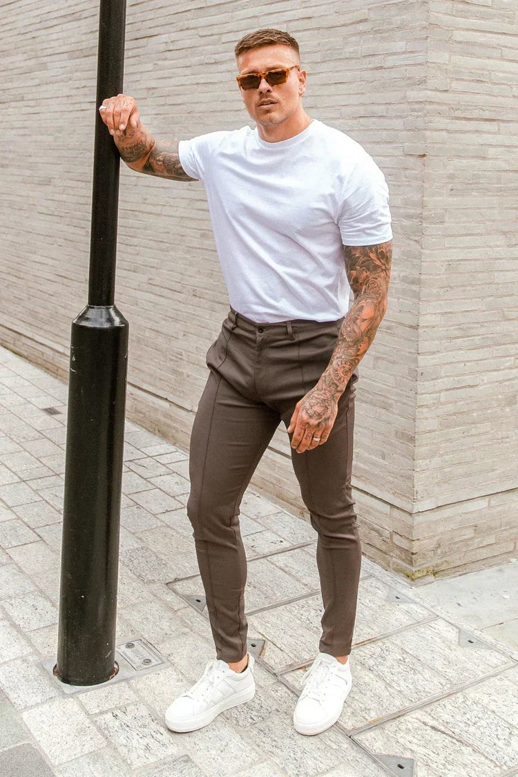 Pantalón Chino Slim Fit Corte Tapered para Hombre