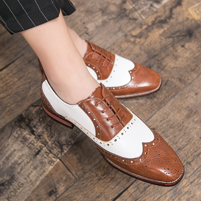 Salvador | Zapatos Oxford Brogue de Piel con Cordones para Hombre