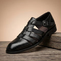 Esteban | Sandalias de Pescador de Cuero con Punta Cerrada y Hebilla para Hombre
