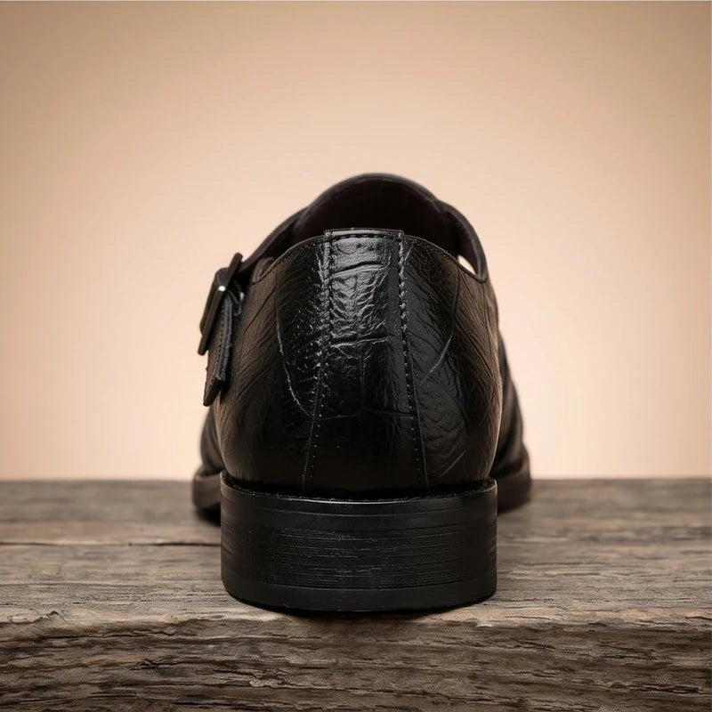 Esteban | Sandalias de Pescador de Cuero con Punta Cerrada y Hebilla para Hombre