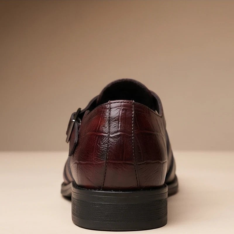 Esteban | Sandalias de Pescador de Cuero con Punta Cerrada y Hebilla para Hombre