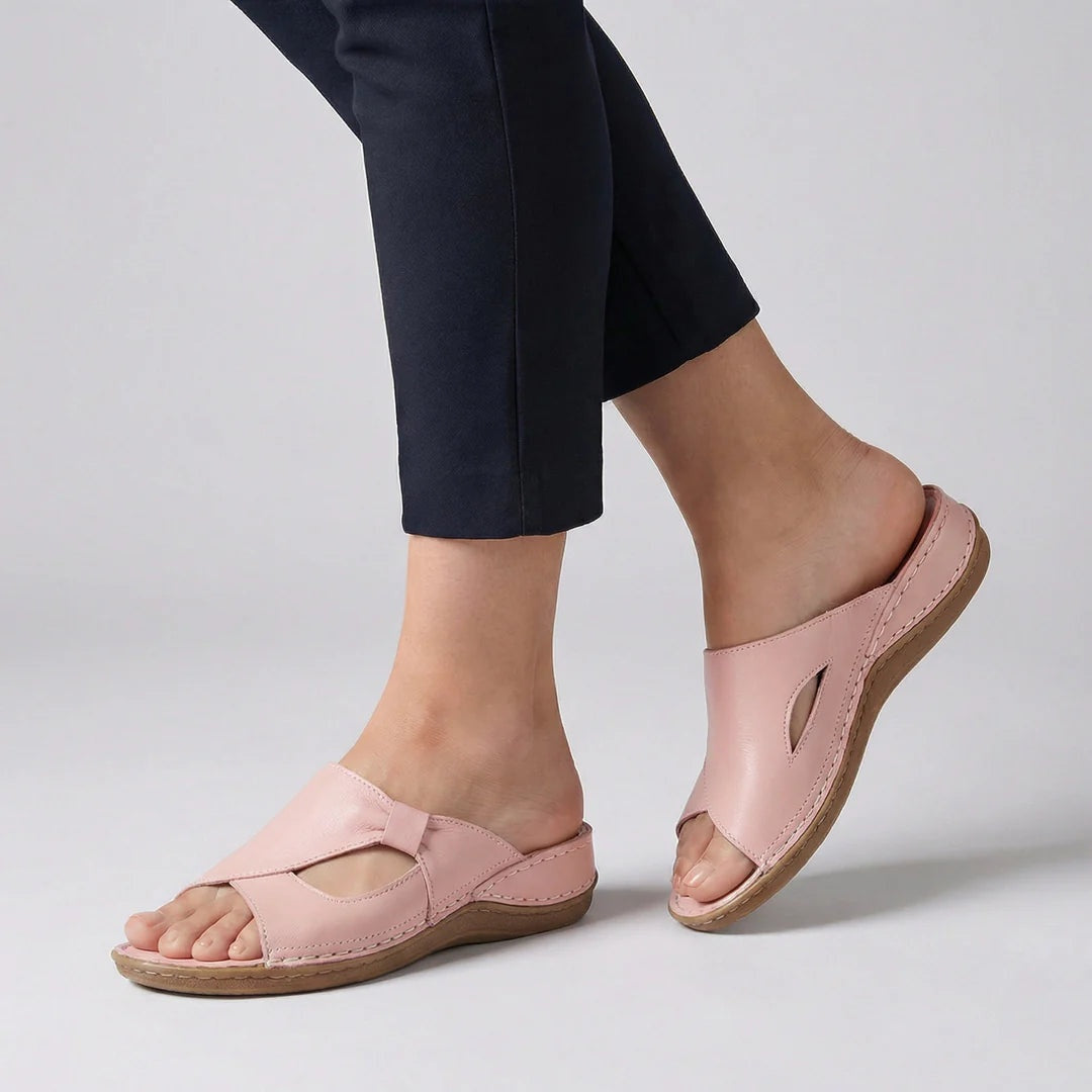 Sandalias Planas Cómodas con Hebilla para Mujer