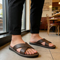 Rubén | Sandalias Planas Cruzadas Slip On para Hombre