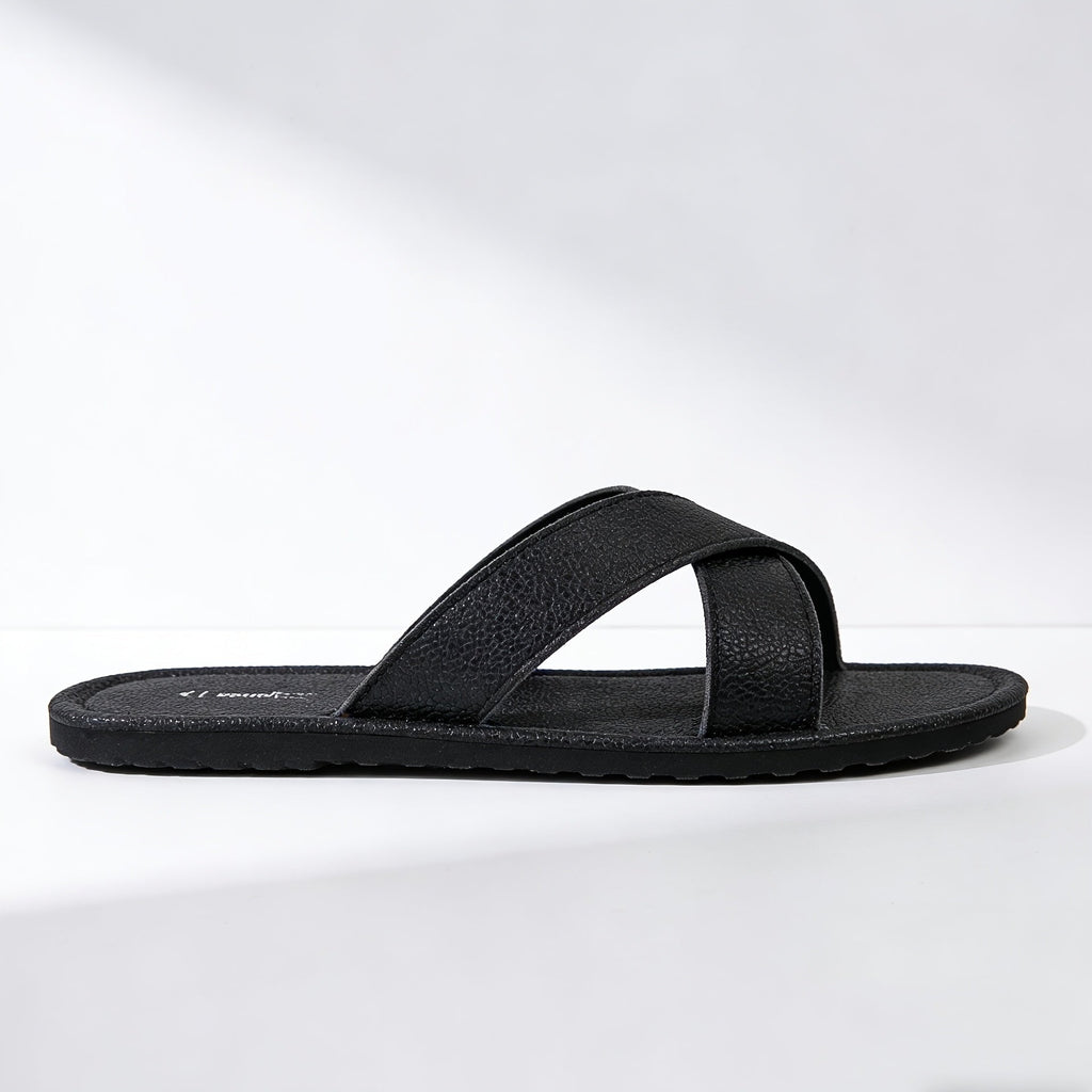 Rubén | Sandalias Planas Cruzadas Slip On para Hombre