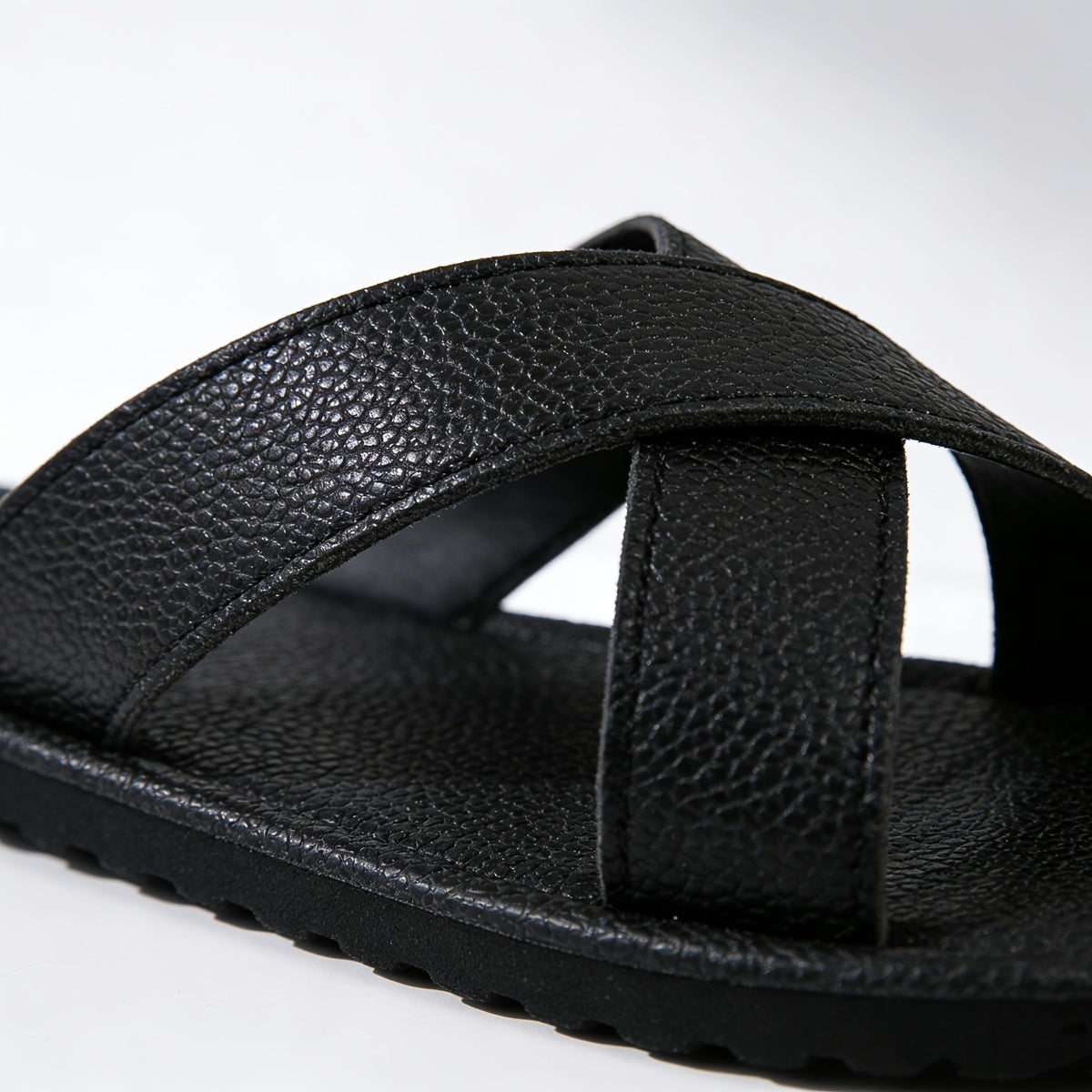 Rubén | Sandalias Planas Cruzadas Slip On para Hombre