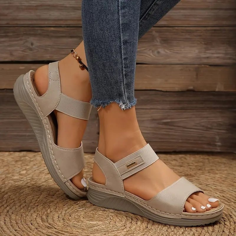 Sandalias Planas de Confort con Tiras Ajustables para Mujer