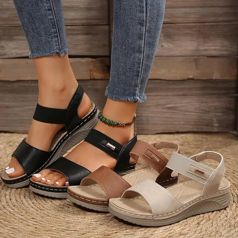 Sandalias Planas de Confort con Tiras Ajustables para Mujer