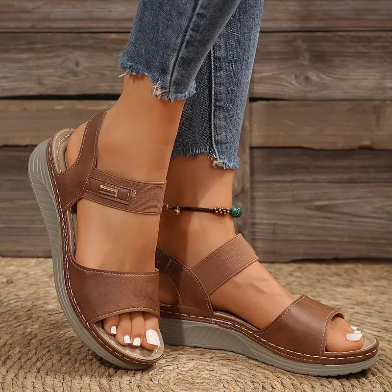 Sandalias Planas de Confort con Tiras Ajustables para Mujer
