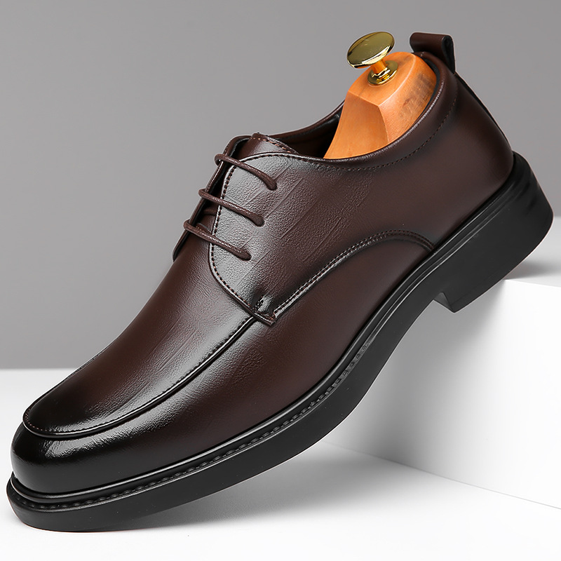 Sergio | Blucher de Piel con Cordones y Suela Gruesa para Hombre