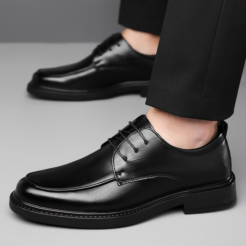 Sergio | Blucher de Piel con Cordones y Suela Gruesa para Hombre